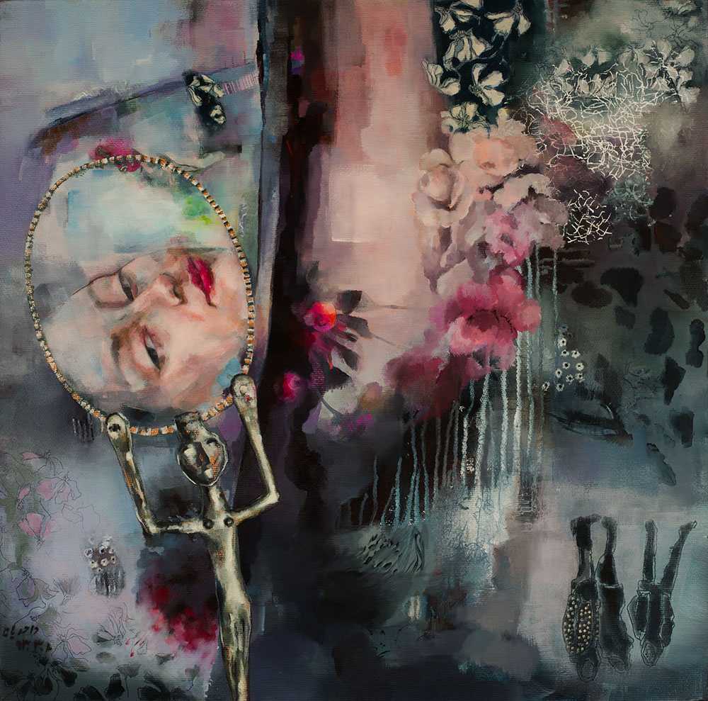 Tahereh Vahedian, 2014, Acrylic & Marker, 70 x 70 cm