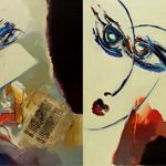 2009. Tahereh Vahedian - Big-eyed Women Collection - Acrylic - 50 x 70 cm