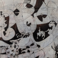 2023. A Real Foundation for a Dream to Land, Acrylic on Fabric, 125 x 120 cm