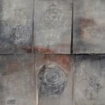 2023. Sacred Geometry, Acrylic on Fabric, 140 x 95 cm