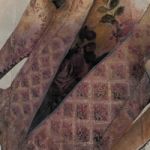 2023. The Werp and Weft of Love in the Gray Garden, Acrylic on Fabric, 60 x 80 cm